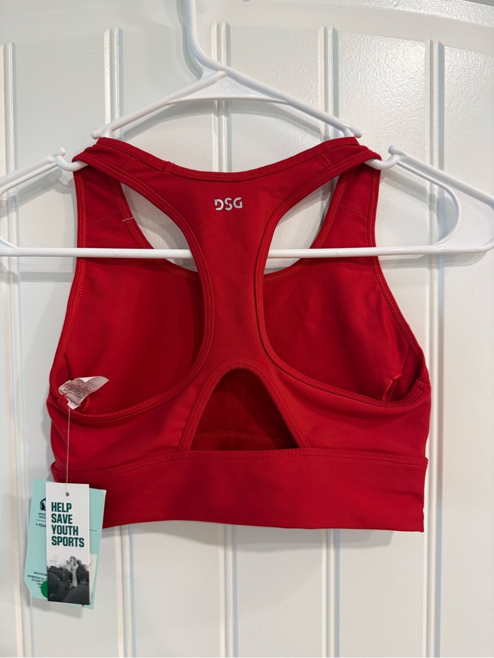 DSG Red Racerback Compression Sports Bra - Picture 2 of 2